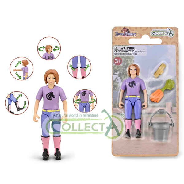 Mädchen-Hobby-Reiterin mit Zubehör (Emma)