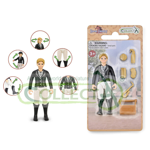 Mädchen-Turnierreiterin mit Zubehör (Leona)