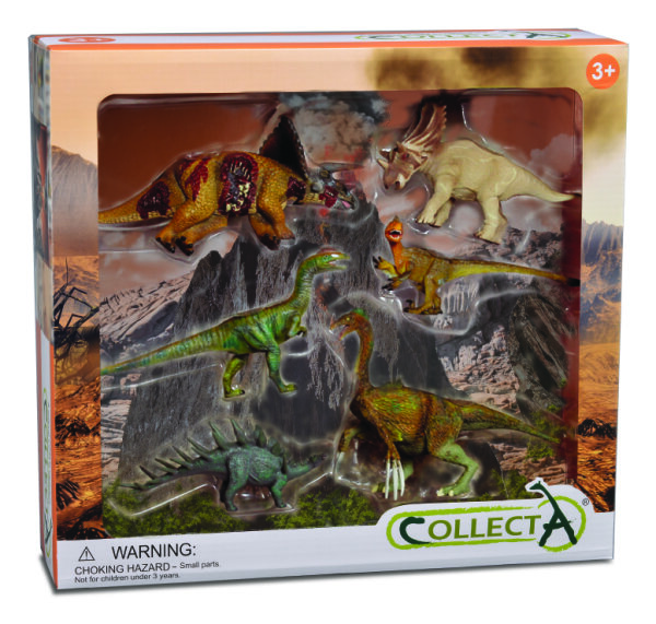 6 ST DINOSAURIER SET WINDOW BOX