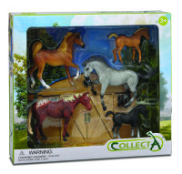 * 5 ST PFERDE SET WINDOW BOX