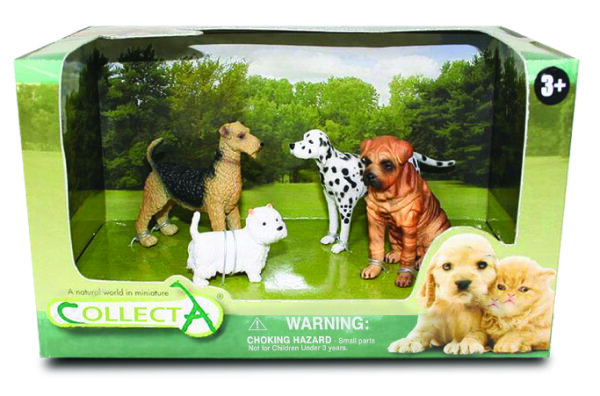 * 4 ST HUNDE SET OPEN BOX