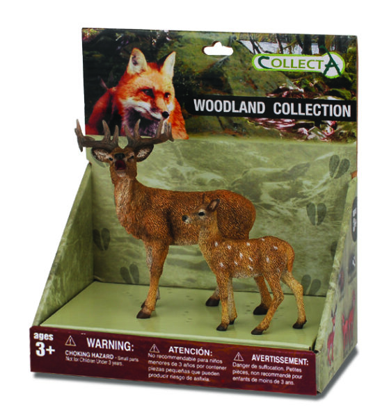 2 ST WALDLEBEN HIRSCHE SET PLATFORM