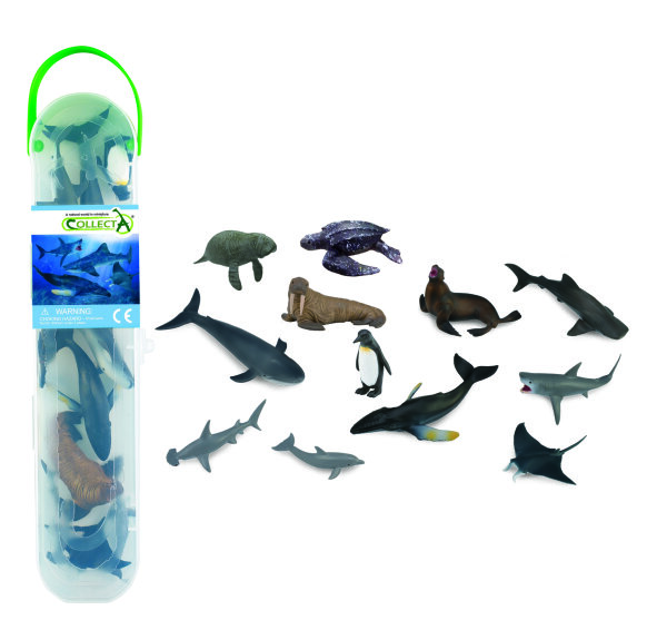 COLLECTA BOX MIT MINI MEERESTIEREN - I